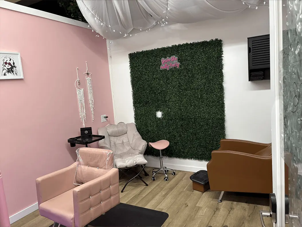 Beautiful salon interior at Alex's Magical Manes